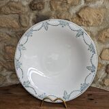 Ancien plat de service rond en céramique Moulin des loups & Hamage modèle Graciela