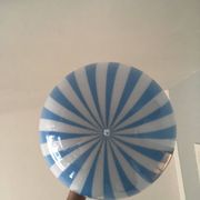Round suspension striped white and blue Circus theme