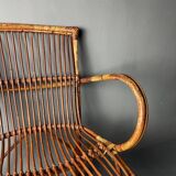 Pair of rattan armchairs 1930