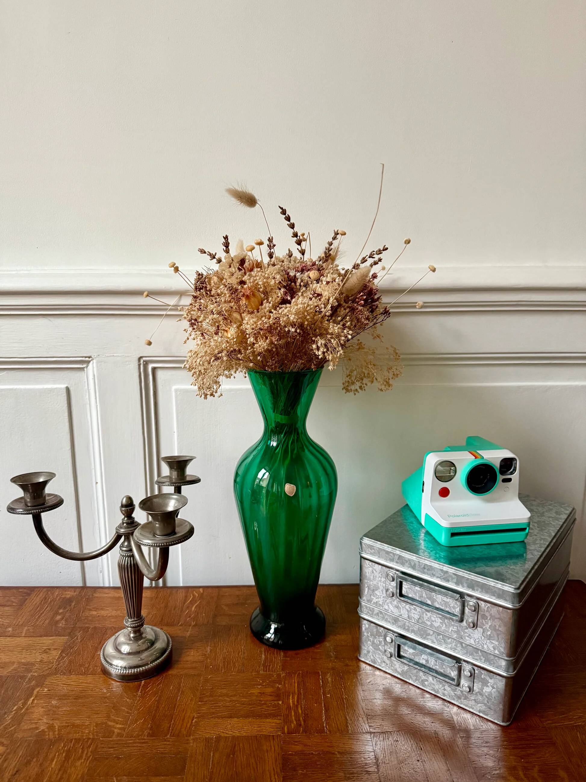 Italian blown glass vase