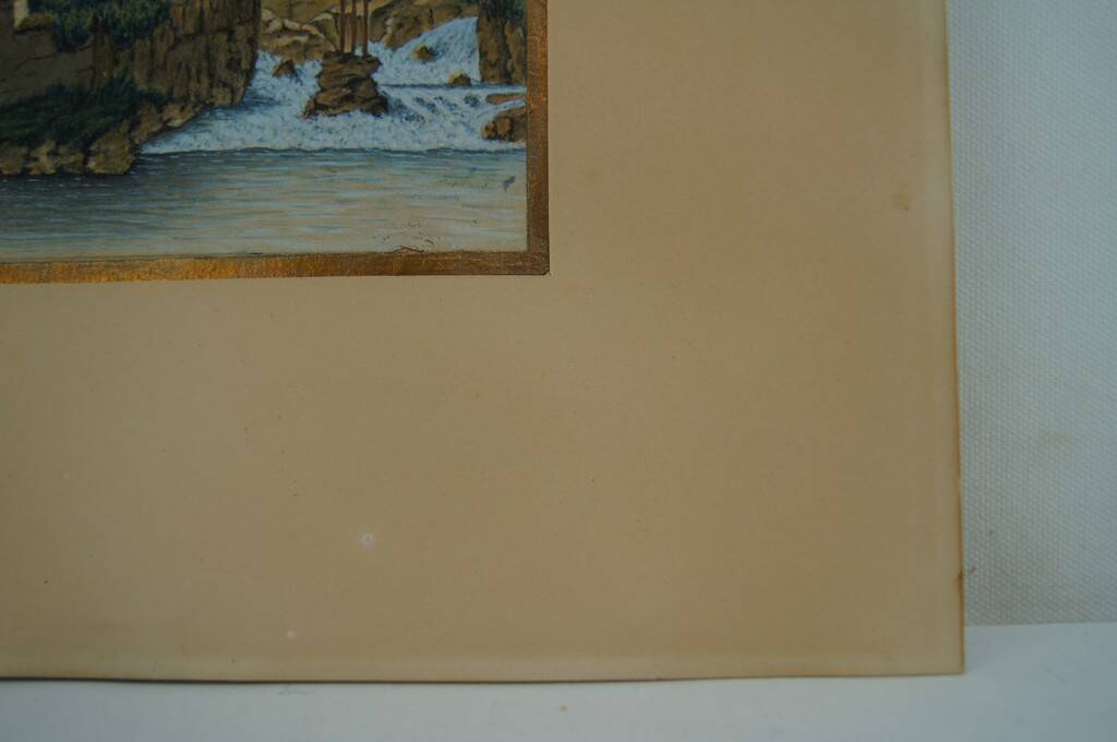 Ad. Moret "Antique Scene" Gouache watercolour signed and dated 1902