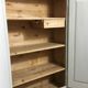 Armoire patine vieillie grège