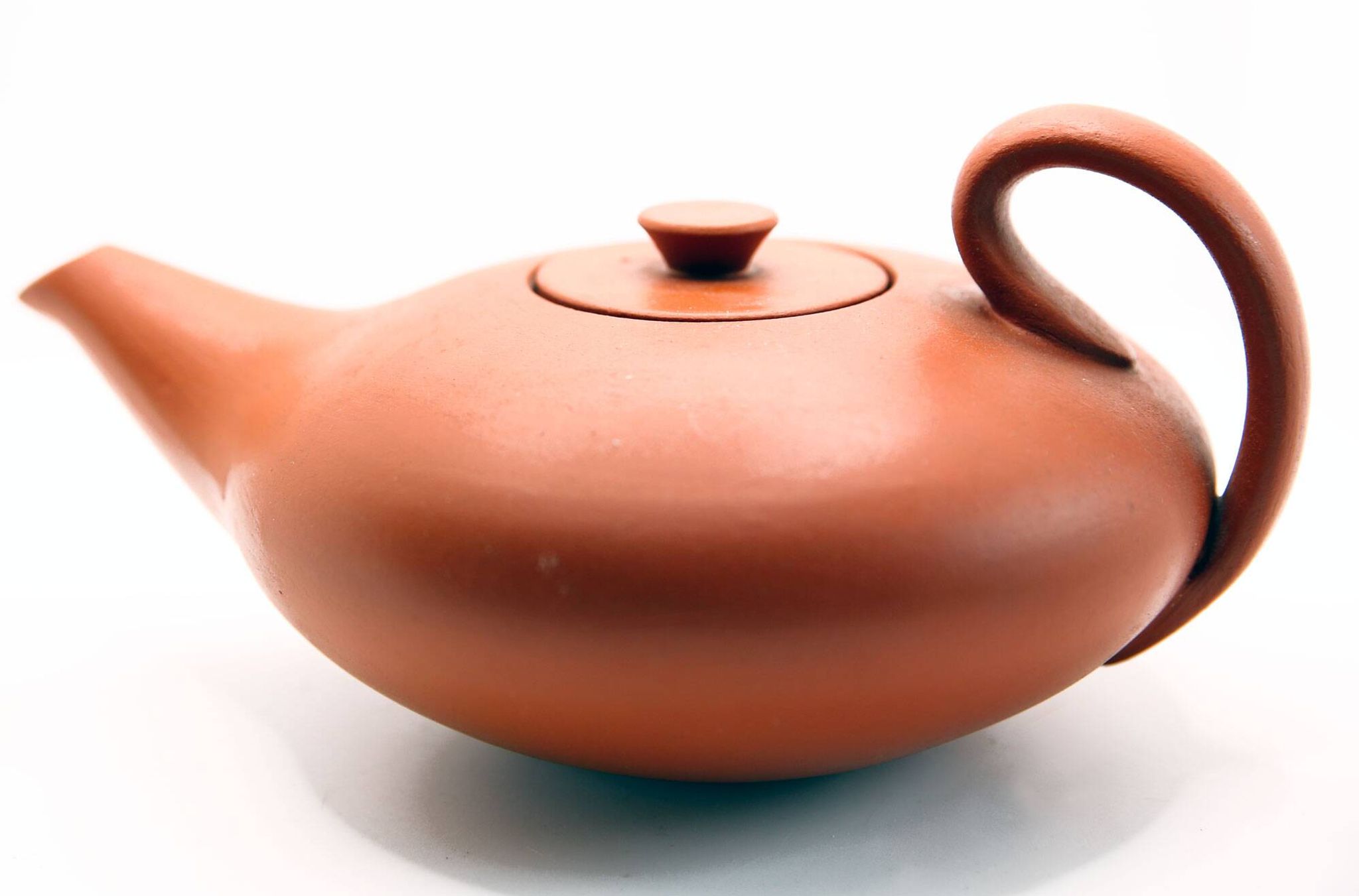 Old handmade earthenware teapot from Neuchâtel pottery, Switzerland