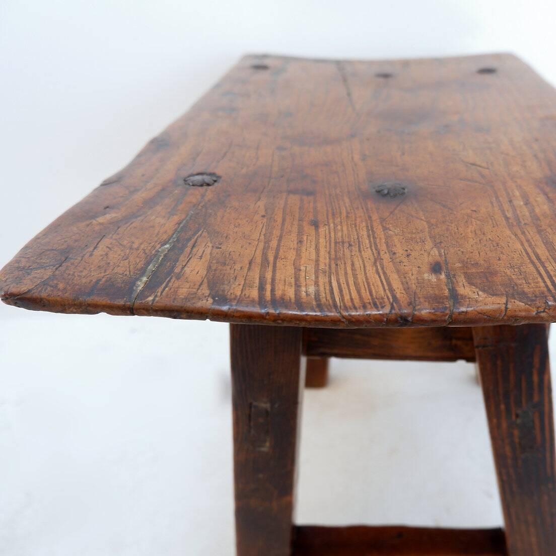 18th Century Spanish Chestnut Wood Side Table