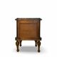 art deco walnut serpentine nightstands, 1920s