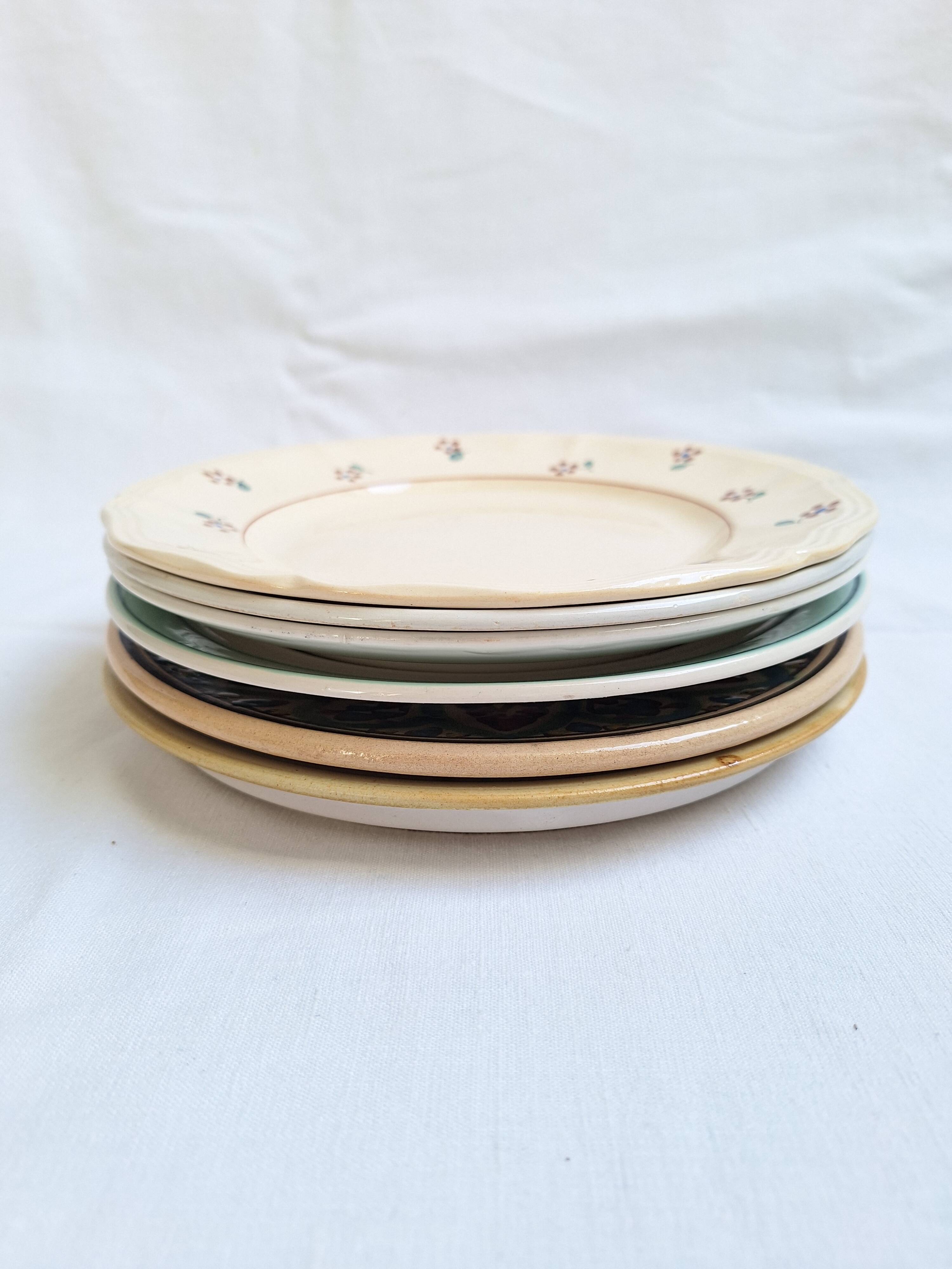 Henriot flat plates, Céranord, Sarreguemines Digoin
