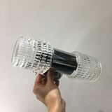 Wall lamp double lights chrome and glass 70s