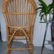 Rocking chair en rotin