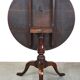 Round antique English oak tilt-top table with wonderful colors