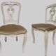 Louis XV Baroque Style Lacquered Chairs, Set of 2