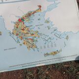 Old big map Hatier: The European community. 154 x 115 cm.
