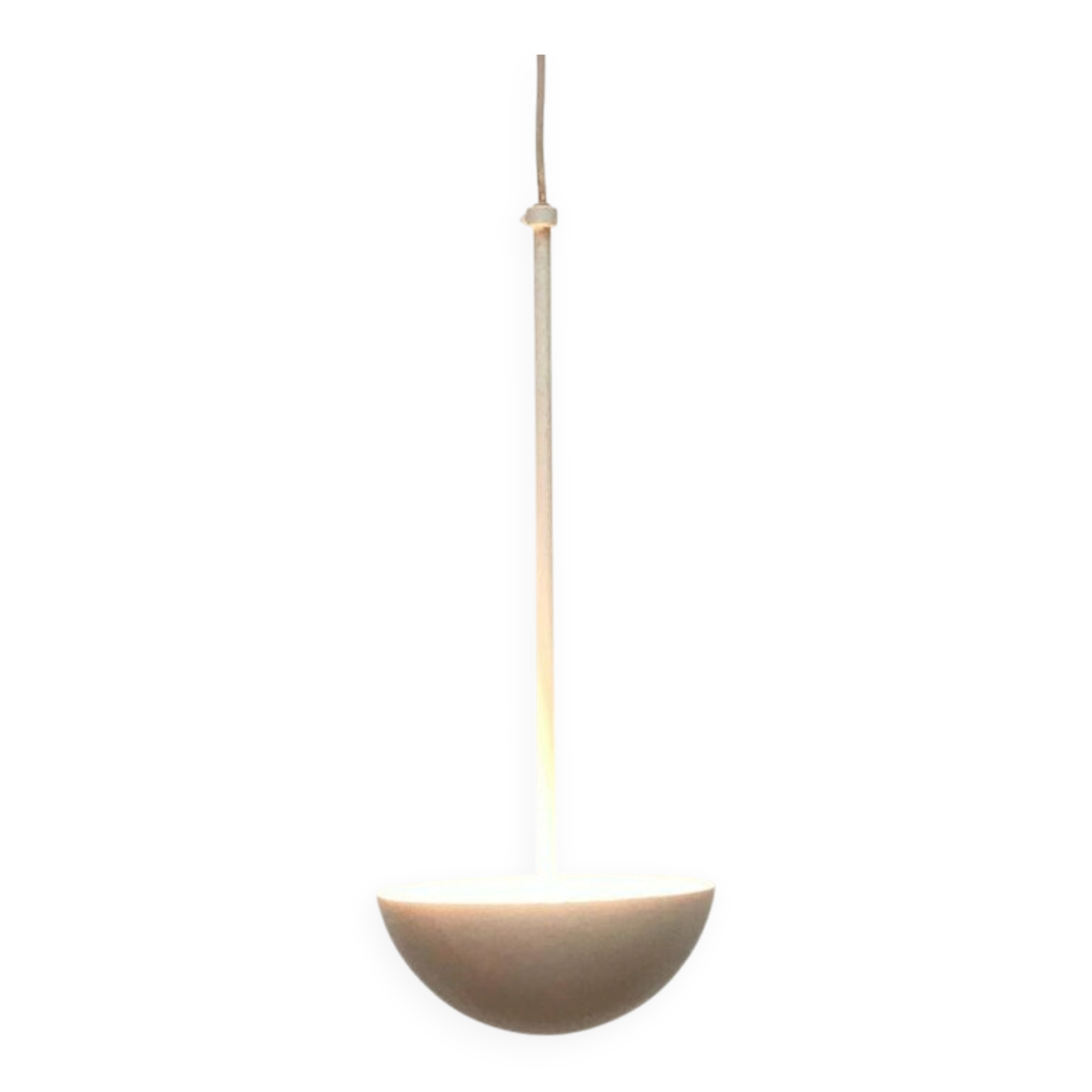 Mid-century modern style fiberglass pendant light, 1960s, set of 2.