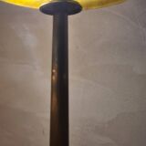 Lampe art nouveau en bronze abat jour pate verre 59x20