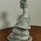 Glazed stoneware sculpture "The Guardians of Hearts"