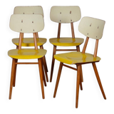 Set of 4 chairs produced by Ton, 1960