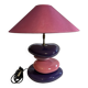 François CHATAIN Table Lamp Violet/Pink Conical Shade E27 230V