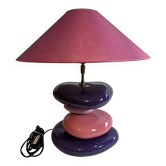 François CHATAIN Table Lamp Violet/Pink Conical Shade E27 230V