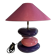 François CHATAIN Table Lamp Violet/Pink Conical Shade E27 230V