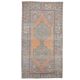 Vintage Turkish Oushak Handmade Orange Wool Rug 139x259
