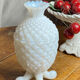 Pineapple bonbonnière in white opaline