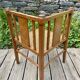 Art Deco corner chair with caning