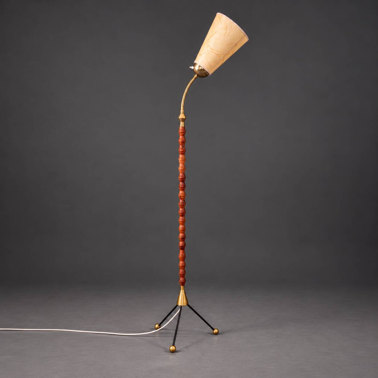 Adjustable Swedish floor lamp, circa 1950–60.