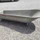 Old zinc bathtub