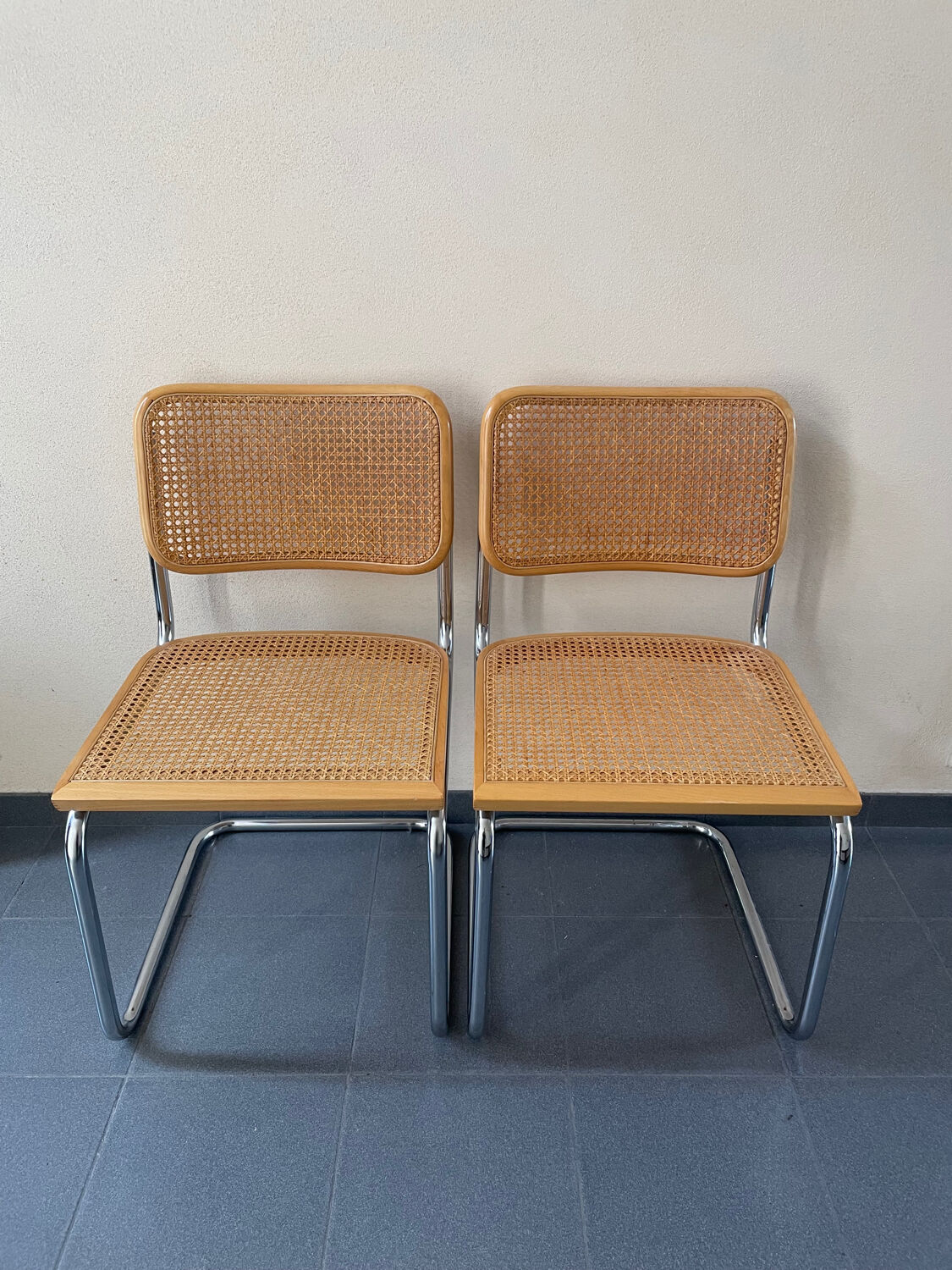 Paire de chaises Breuer Cesca B32