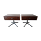 Pair of nightstands in the 1970s rio rosewood