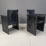 Vintage dining chairs by made in italy, 1970s - set of 8