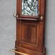 Monumental Art Nouveau wardrobe • walnut & brass