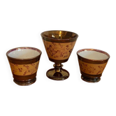 Trio de tasses en faïence de Jersey