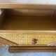 Buffet, vintage wicker commode in Riviera style, 1970s.