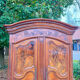 Large gendarme hat cabinet in walnut from the louis period