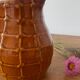 Vintage brown water pitcher from the 60s/70s