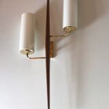 Brass and teak sconce design Lunel 1960