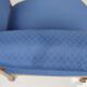 Armchair voltaire blue fabric