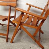 Teak folding chairs