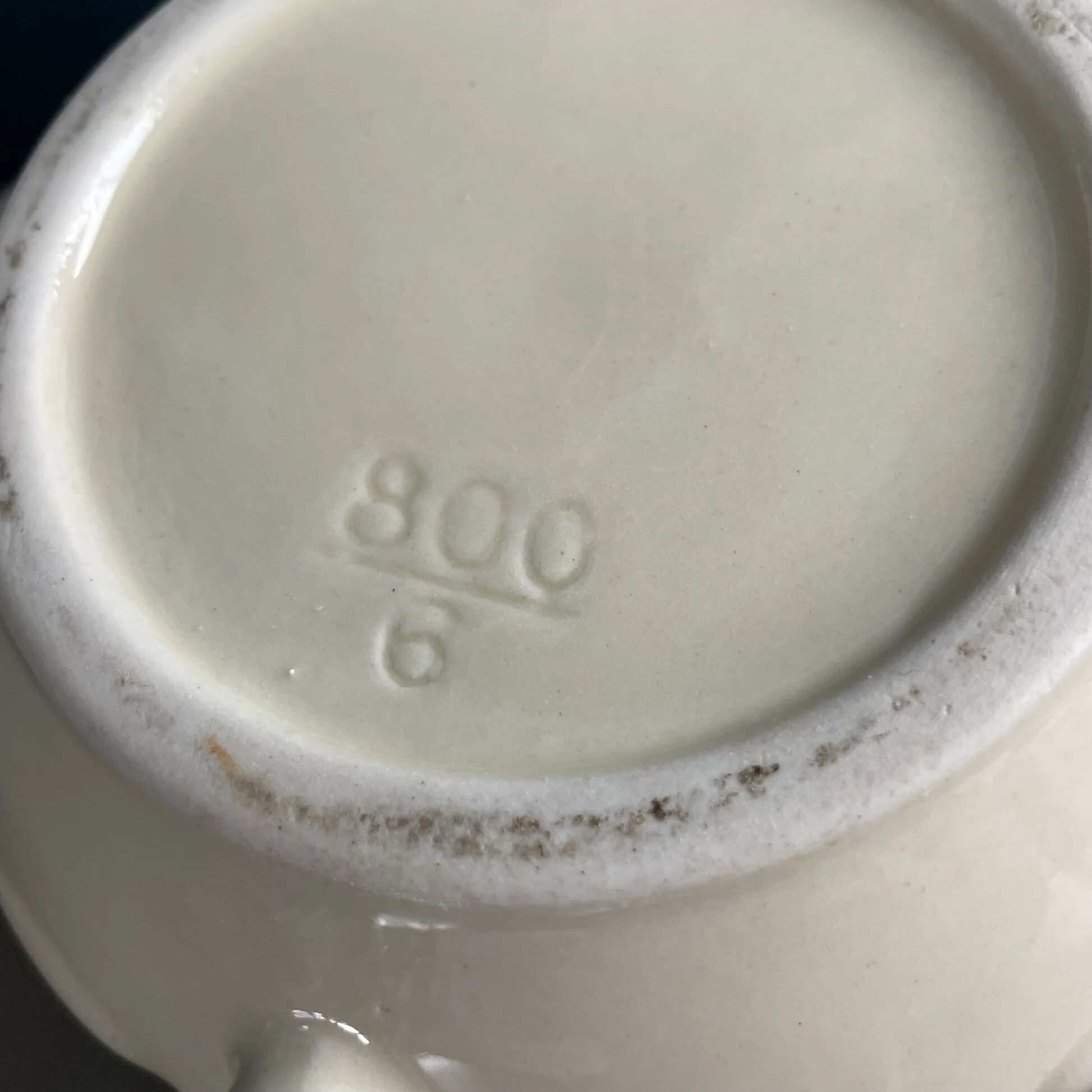 Old coffee pot with ceramic filter