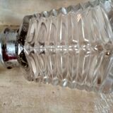 Set of 2 old table sprinklers in molded glass and metal