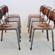 Chaise industrielle en contreplaqué 'TH-Delft' par WH Gispen