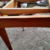 Extendable table with extensions old vintage compass legs design XXeme