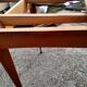 Table extensible à rallonges ancienne pieds compas vintage design XXeme