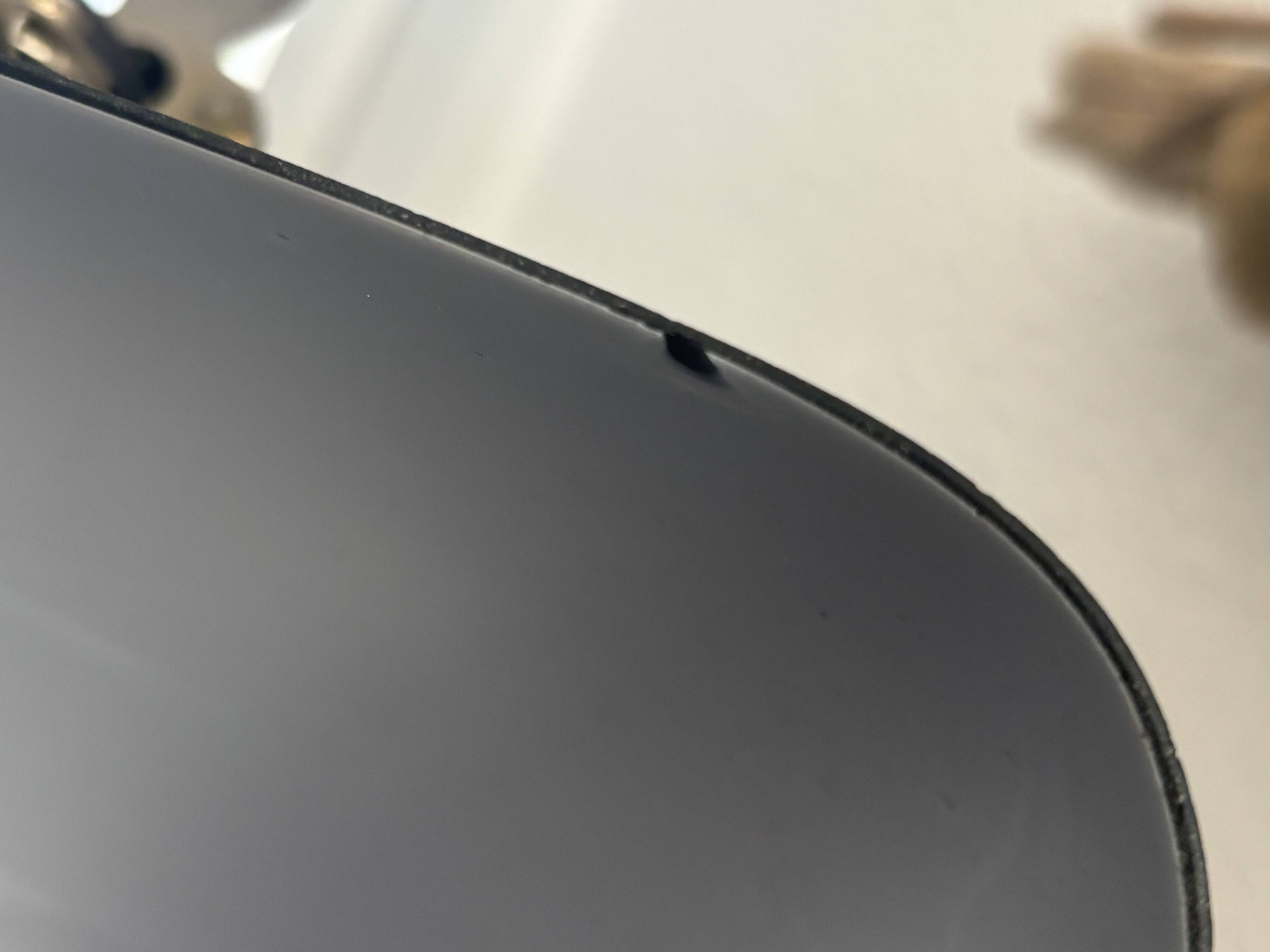 1930s vintage lamp Pirouett Art Deco black opaline - 45 cm