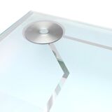 Storage furniture in glass and stainless steel 1988 copper