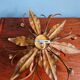 Italian ceiling light in gold-tone metal, 1970s