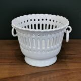 Malicorne openwork earthenware flowerpot