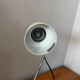 White aluminium designer table lamp made in Germany vintage