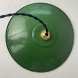 Pair of old vintage enamelled suspensions