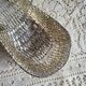 Woven silver-plated metal basket